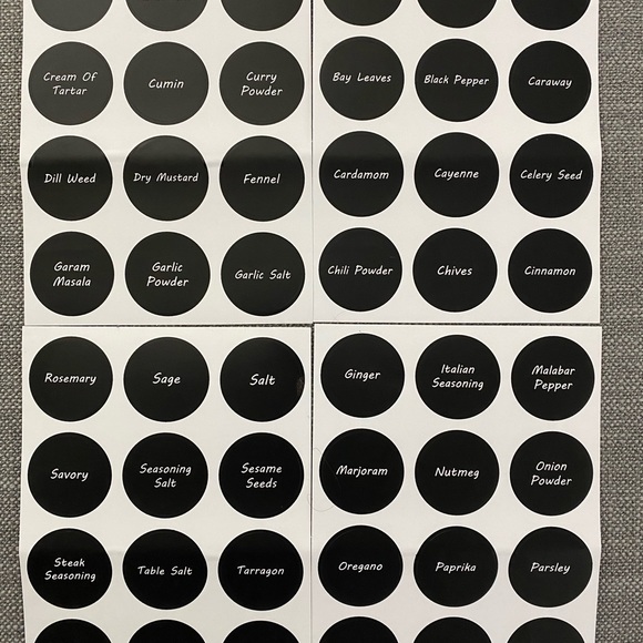 Spice Labels - Picture 1 of 5